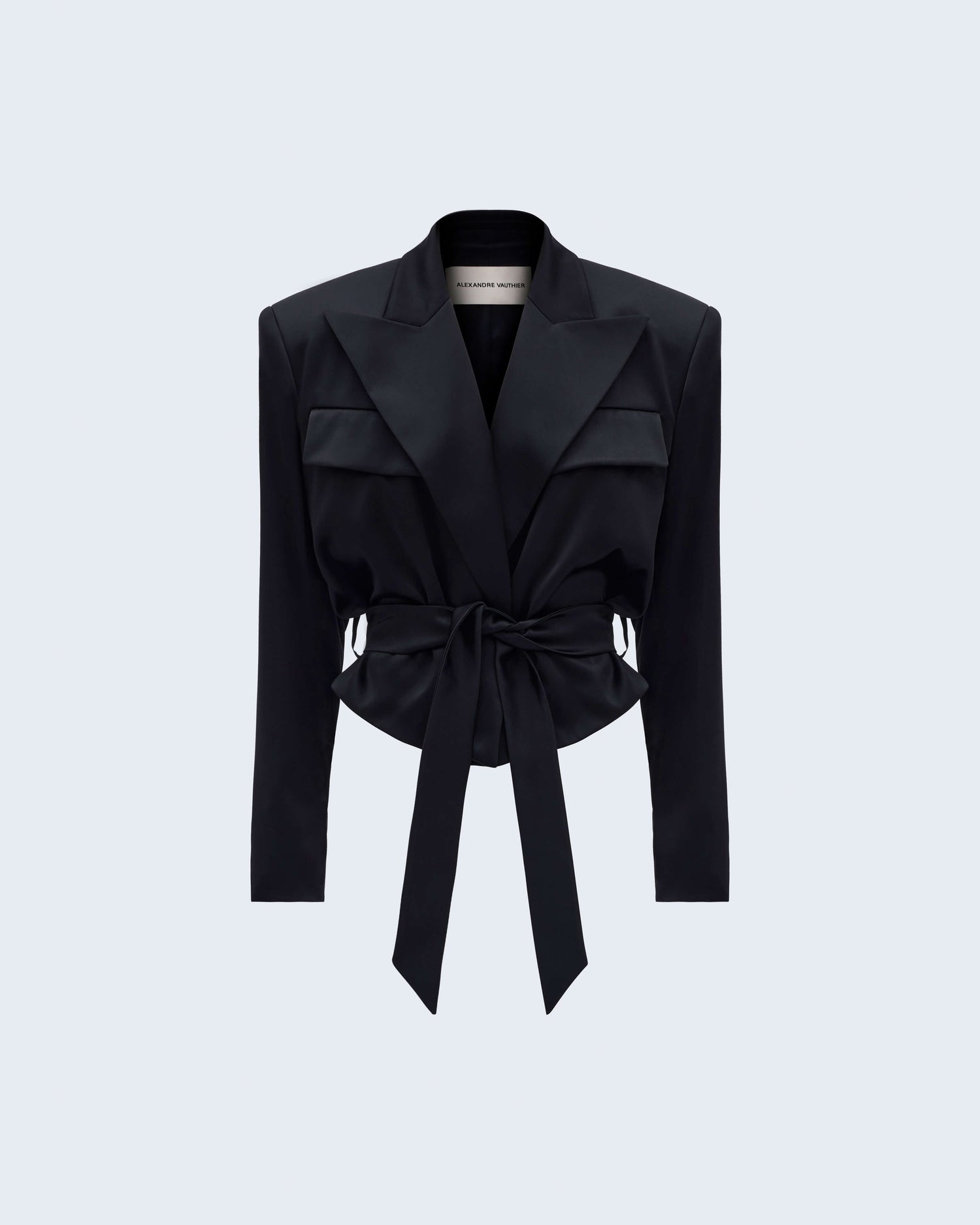 FLUID BELTED JACKET - 14 Front