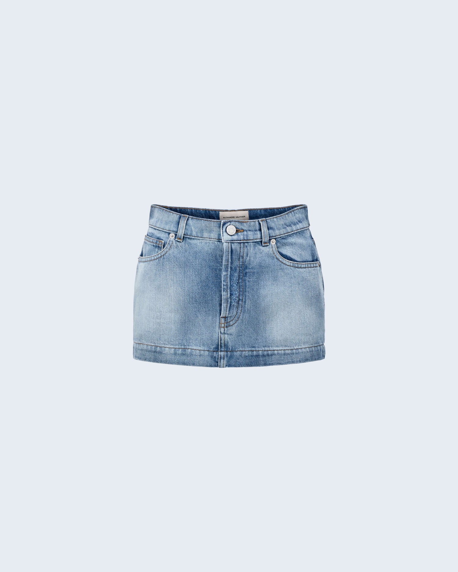 DENIM MINI SKIRT Front